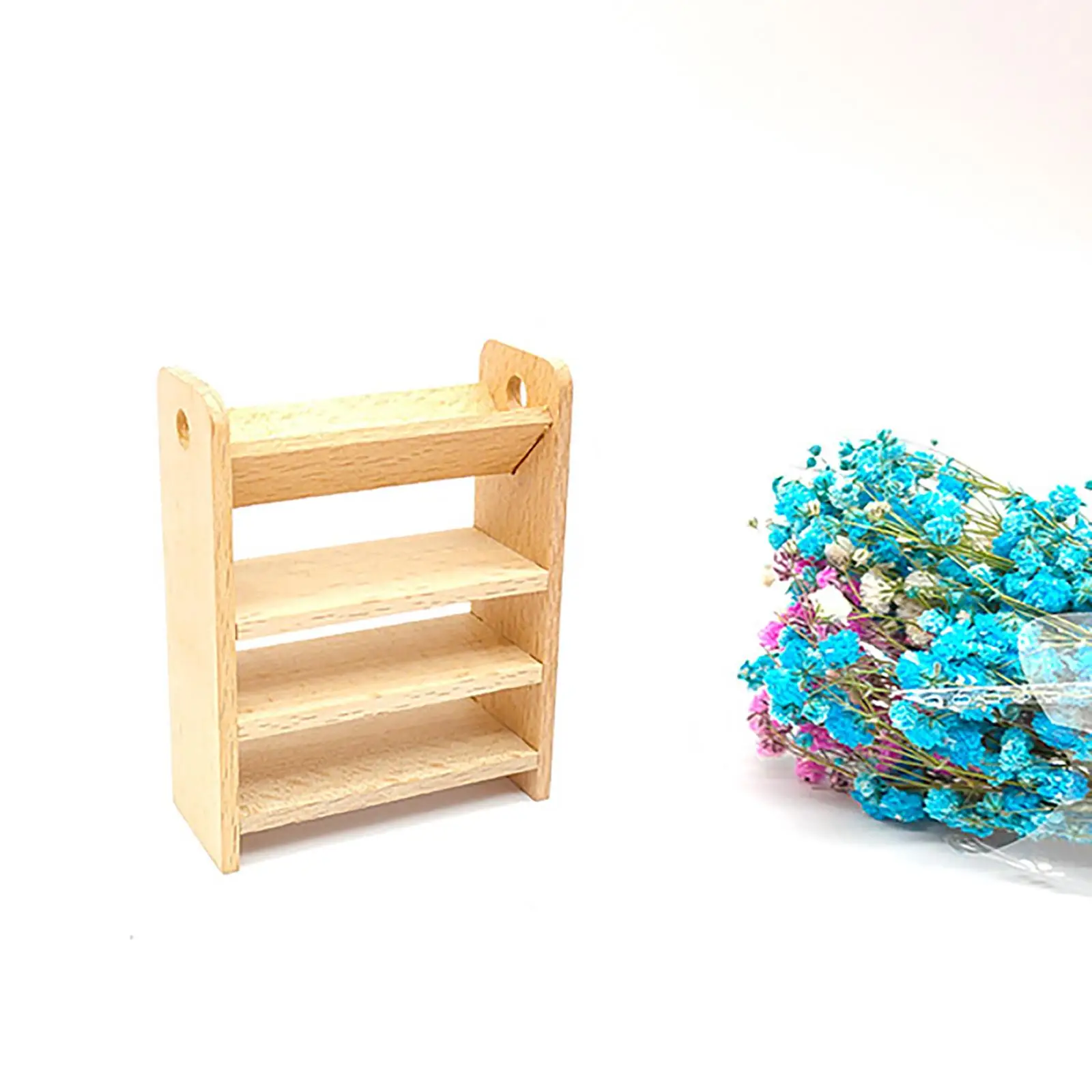 Dollhouse Storage Rack Early Educational Toys Organizer for Holiday Gifts