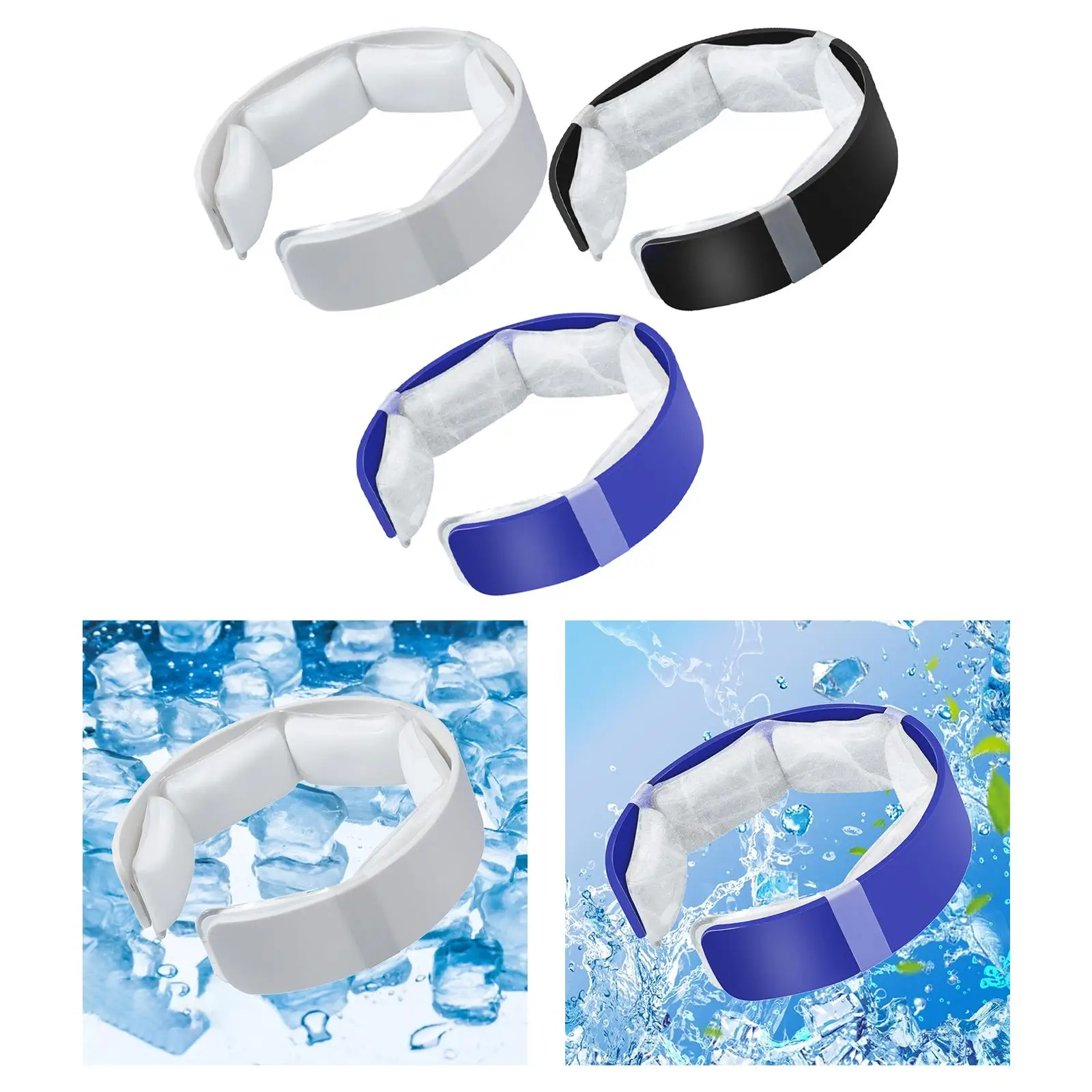 Neck Cooling Tube Wearable Comfortable Cooler Cooling Neck Wraps Ice Neck Circle for Hot Weather for Men Women Indoor Workout