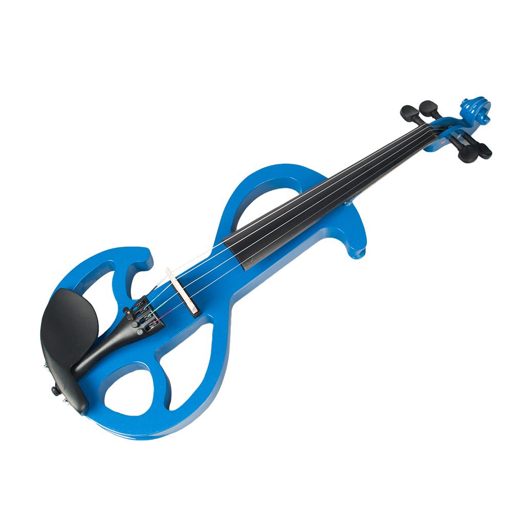 Title 3, Violino elettrico 4/4 full size blu con custodi...