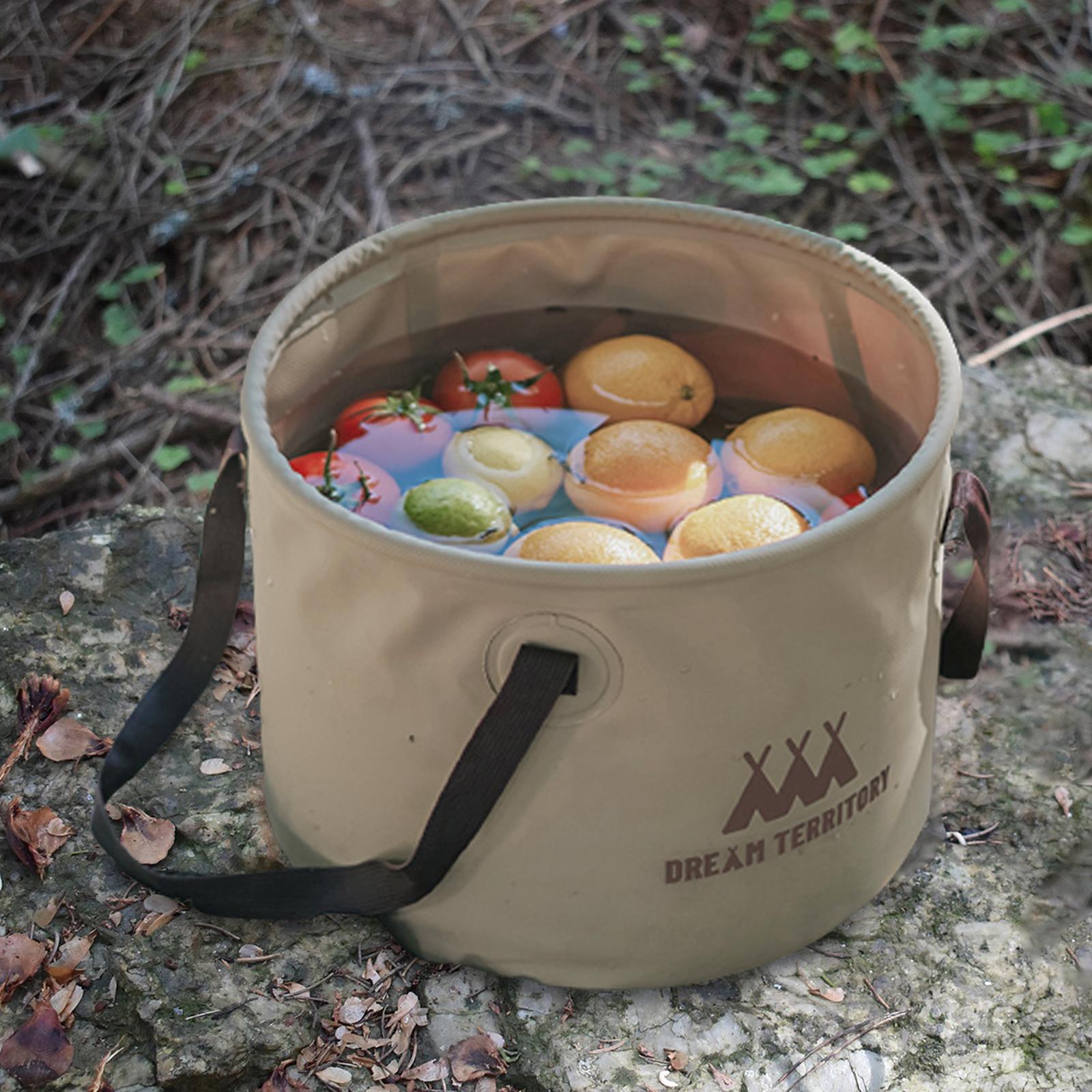 Collapsible Bucket Folding Water Bucket Collapsible Wash Basin for Gardening