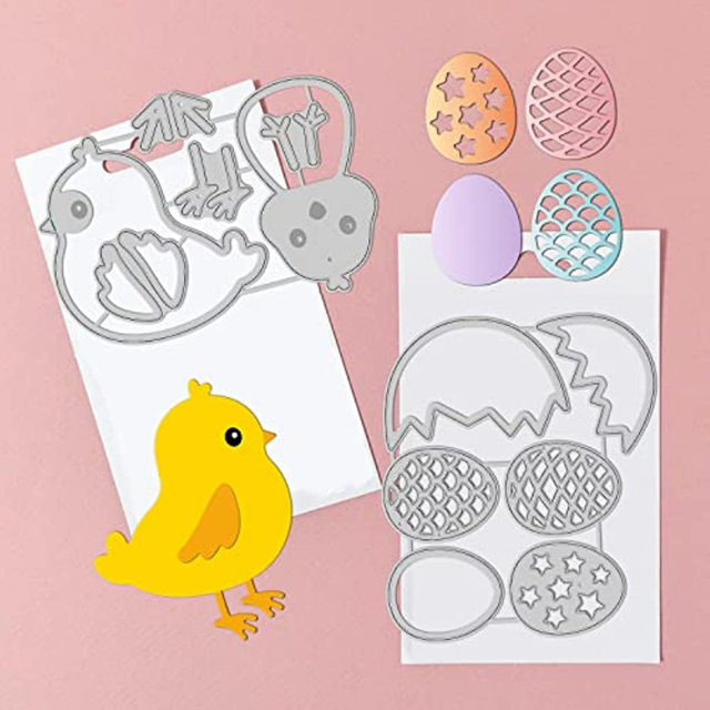 Easter Chick Cutting Dies Easter Egg Carbon Steel Die Cuts 