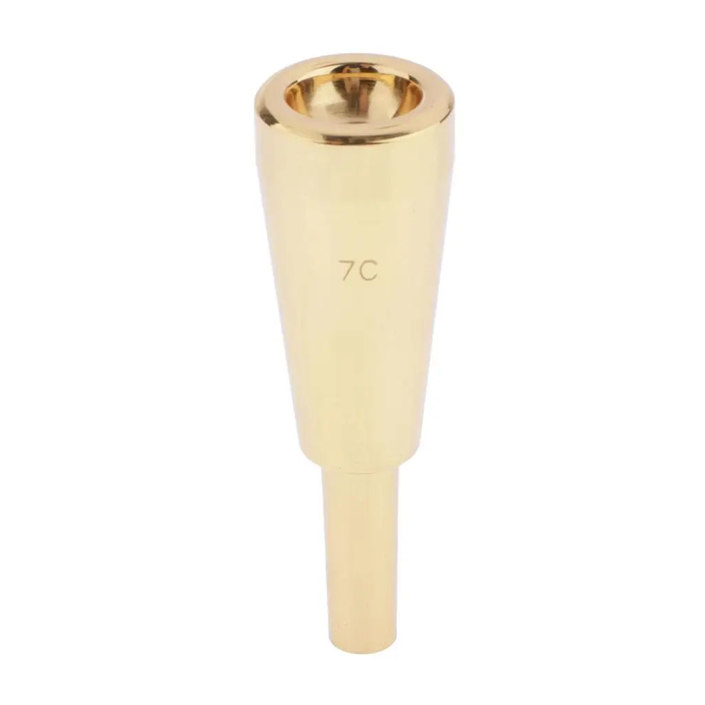 Gold/ Metal Trumpet Mouthpiece, 7C  (Musical Instruments Accessories)