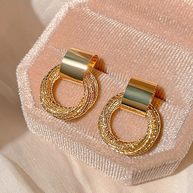 New Korean Fashion Earring for Women Luxury Earrings 18K Real Gold Plating  and S925 Silver Pin Attractive Famous Brand Jewelry - AliExpress