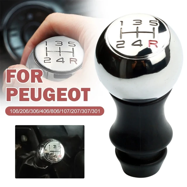 5 geschwindigkeit Legierung MT Schaltknauf Stick Knopf Für Peugeot 106 206  207 306 307 407 408 508 - AliExpress