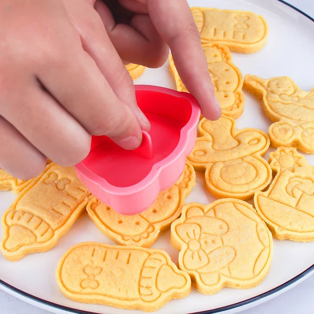 Cortador De Galletas Para Baby Shower, Estampadores 3D De Plástico, Moldes  Diy, Decoración De Fondant Para Niños, Herramientas De Cocina Para Fiestas  De Cumpleaños 6 Uds. Scienceny HA037095-00