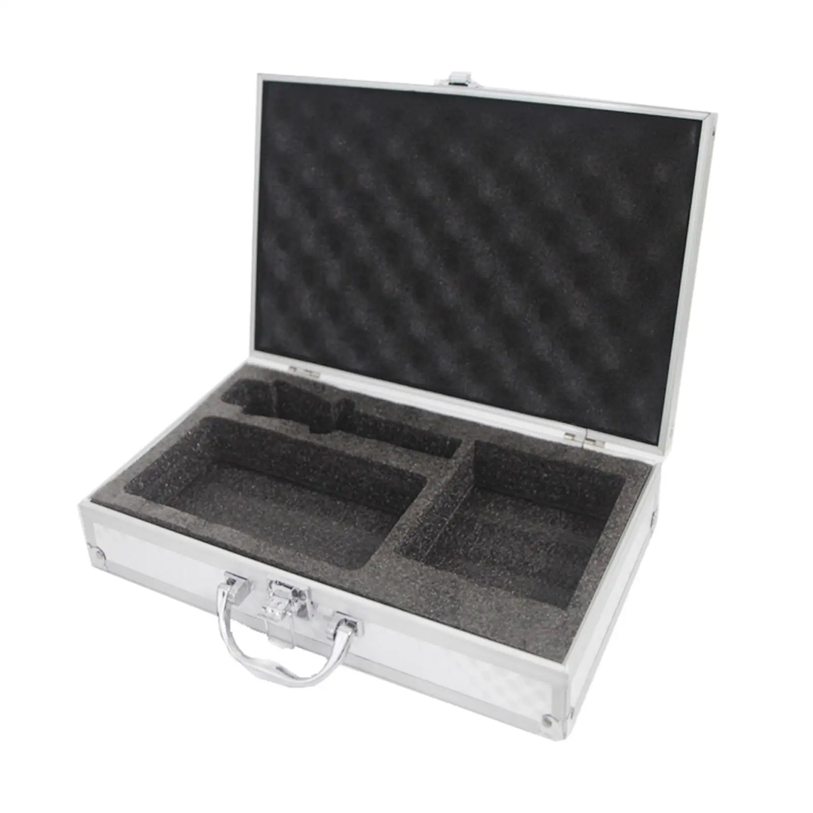 Portable Wireless Microphone Case with Compartment Carrying Case Hard Shell Case Mic Foam Case for Broadcast Equipment