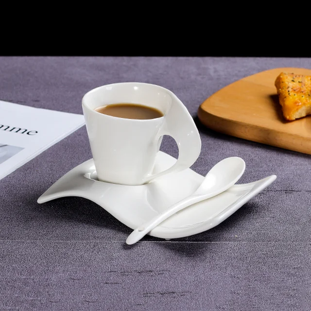 80ml Espresso Cup Small Coffee Cup and Saucer Milk Tea Cups Milk Mug Tea  Mug Coffee Mugs Afternoon Tea Cups Teacup Drinkware - AliExpress