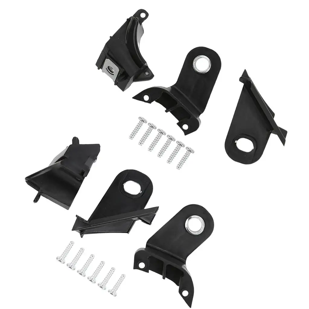 Automotive Headlight Mounting Bracket Kit for Replaces Black Easy