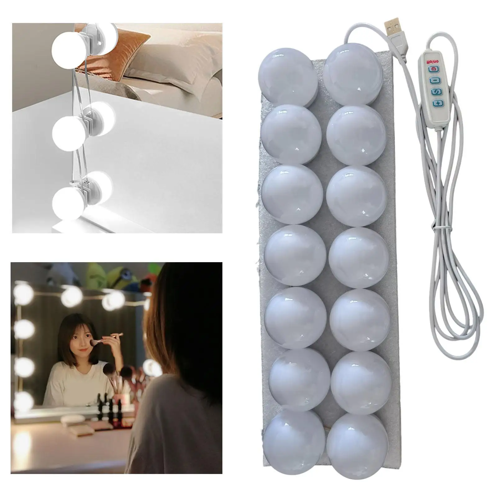 LED Makeup Mirror Lights Wall Mounted Professional Adjustable for Vanity Stick Dressing Room