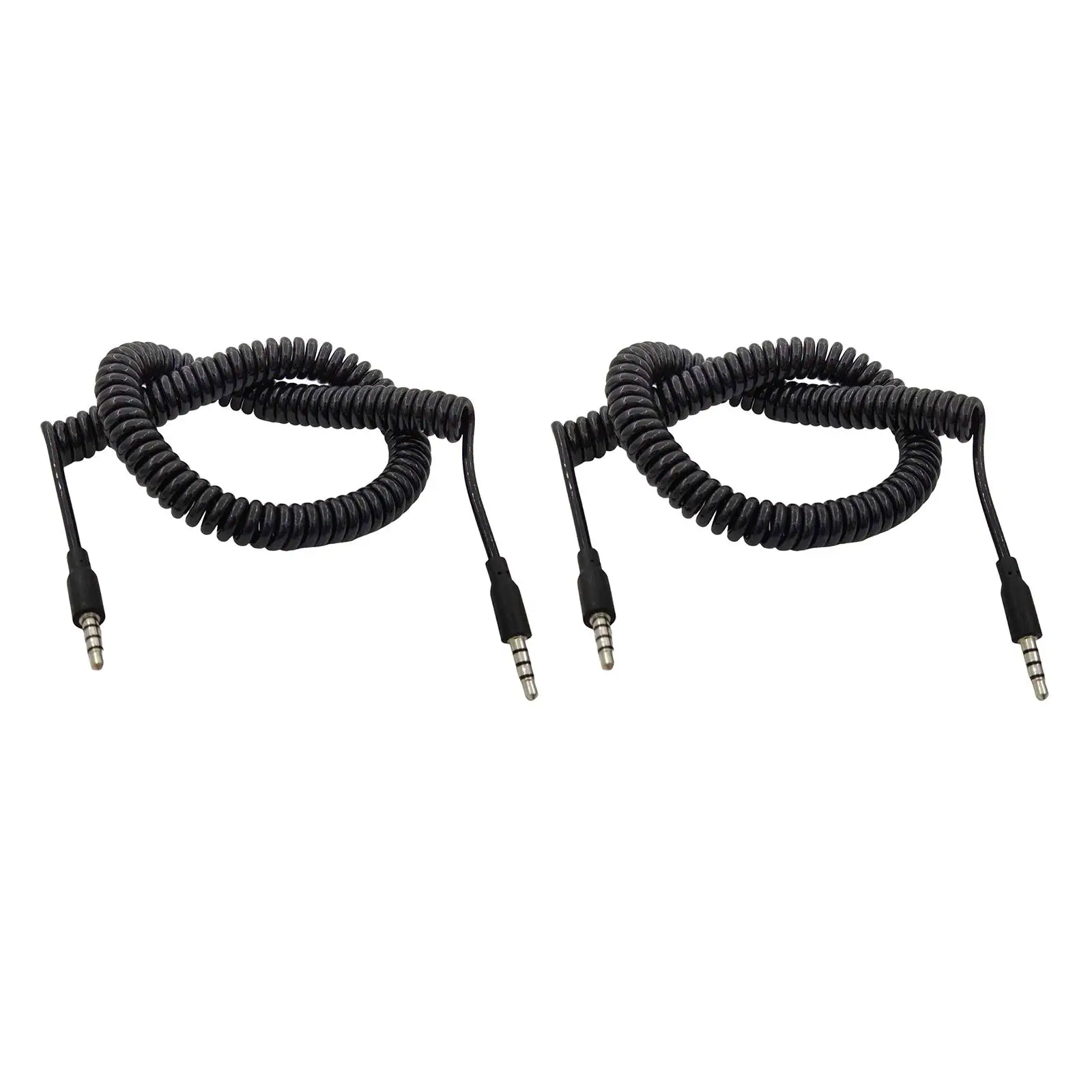 Audio Spiral Cable Nickel Plated for tablet Radios Computers