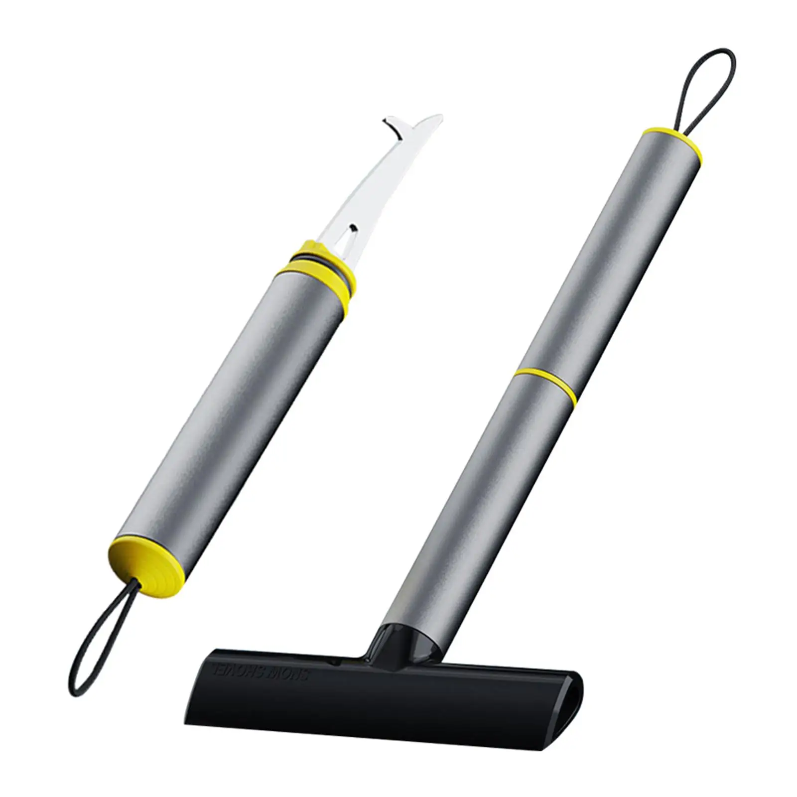 Snow Ice Shovel Cleaning Gravel Window Cleaning Frost Remover Durable with Long Handle Detachable Ice Scraper for Auto