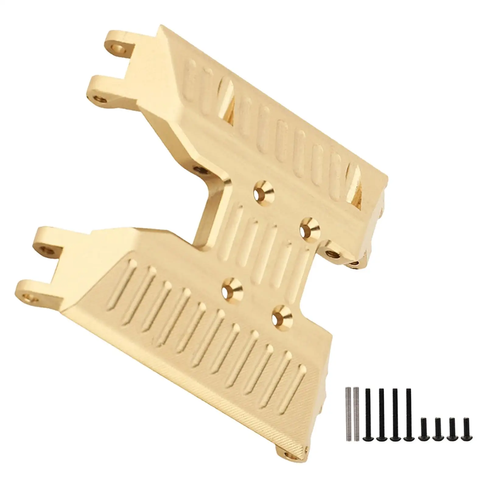 Brass Skid Plate Upgrade Parts Accessories Frame Protector Chassis Guard Board Gearbox Mount Holder for 1/18 RC Crawler Car