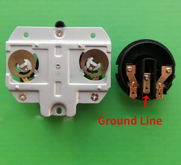 conector de alimentação G60-T para cima e