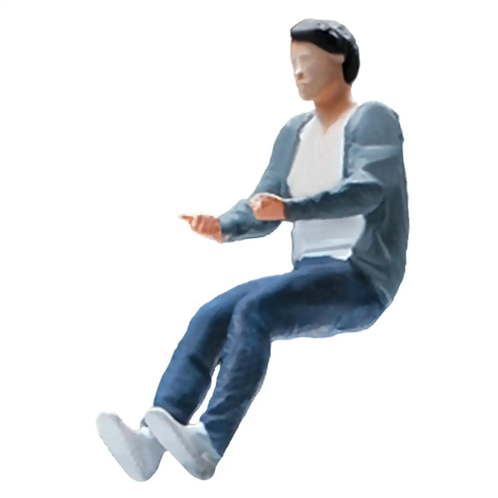 1/64 People Figures Miniature People Figurines for Diorama DIY Scene Decor