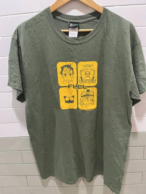 Vtg 1999 Y2k FLCL Fooly Cooly Furi Kuri Anime Japan Broccoli Gear T Shirt -  AliExpress