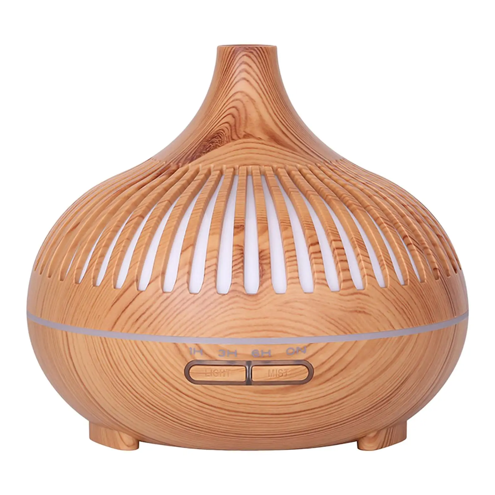 Portable Wood Grain Diffuser 500ml Whisperaroma Diffsuer Noiseless Multifunction Mini Air Humidifier Wood Grain Humidifier