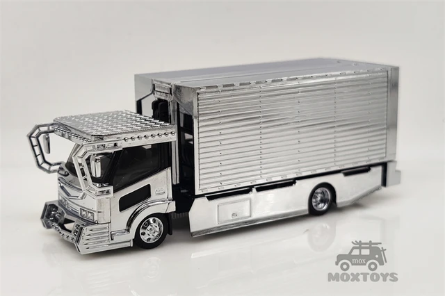 MicroTurbo 1:64 Dekotora Truck Gull-Wing Chrome Silver limited1999 