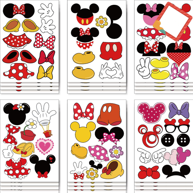 Disney Cartoon Minnie Mickey Mouse Puzzle adesivi per chitarra valigia  Laptop assemblato Jigsaw Puzzle Sticker giocattoli fai da te per bambini -  AliExpress