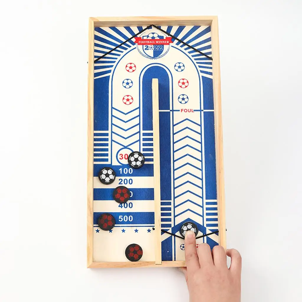 Wood Sling Foosball  Game Board Hockey Board Bouce Chess Toys