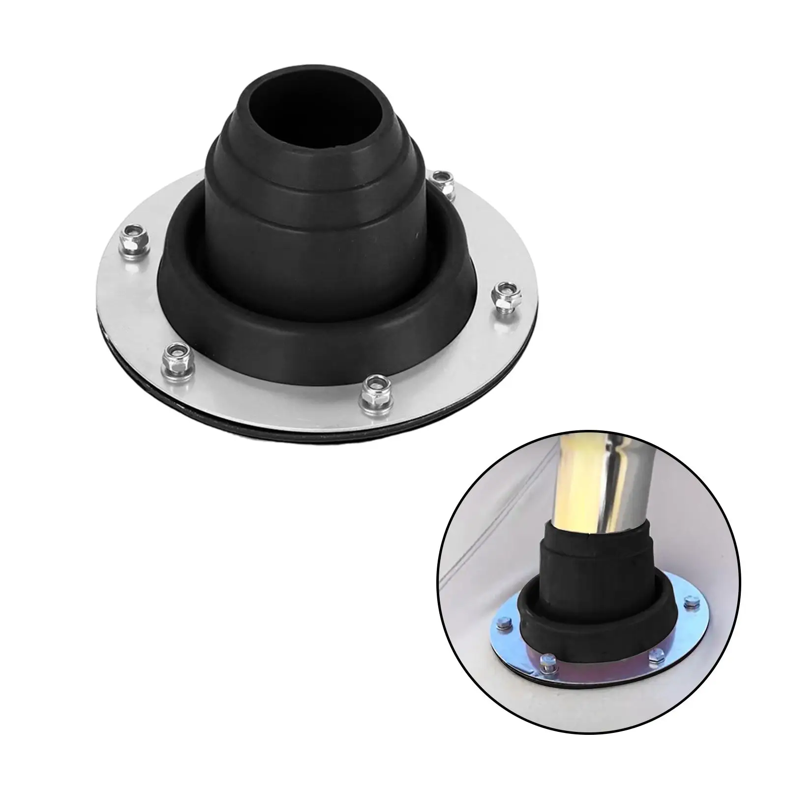 Tent Stove Jack Pipe Flashing Flexible High Temp Fireproof Protection Ring Heat Resistant Chimney Vent for Tent Accessories