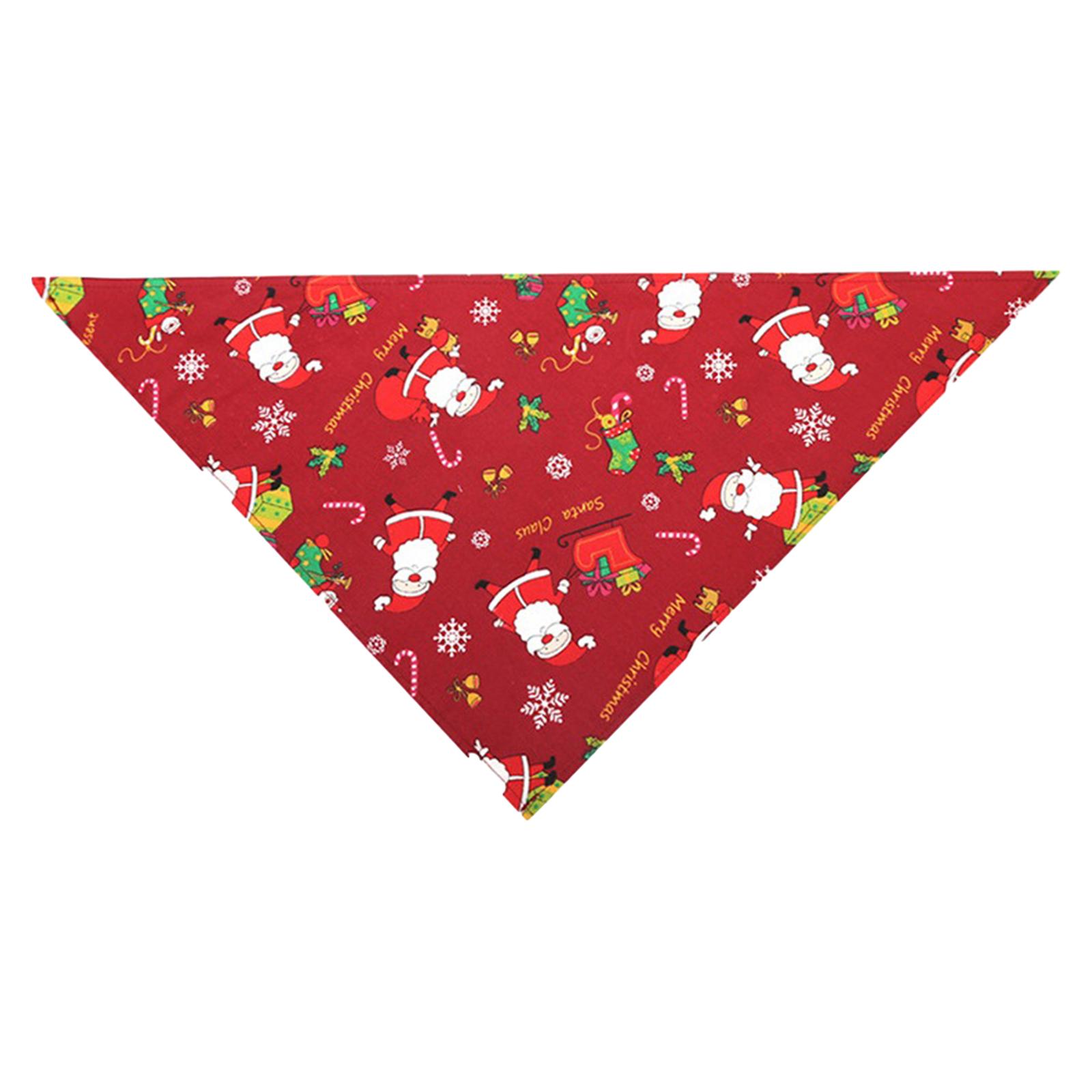 Dog Bandana Breathable Dog Triangle Bibs Scarf for Party New Year Festivals