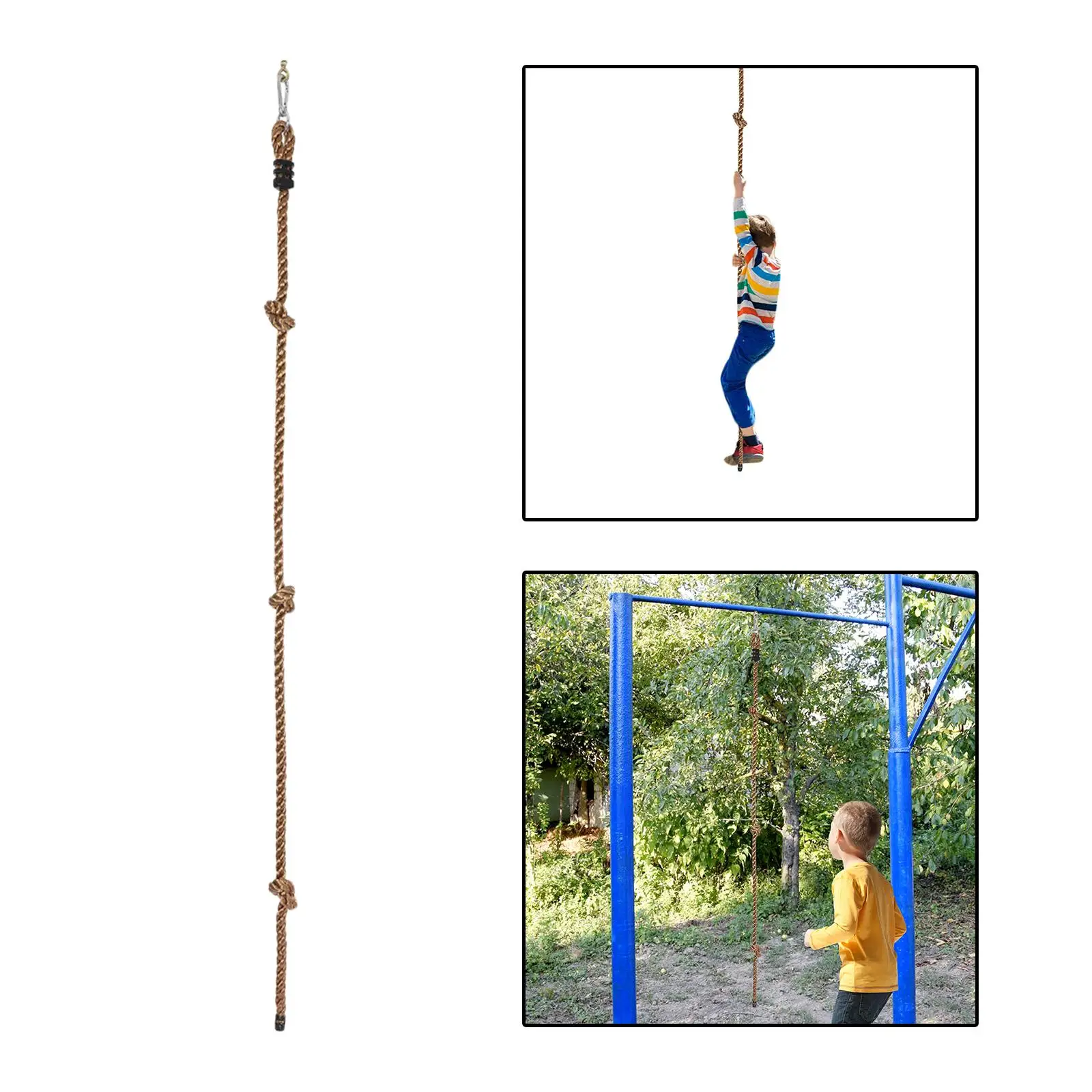 brinquedo resistente do jogo das crianças do balanço da corda de escalada para selva do campo de jogos de escalada