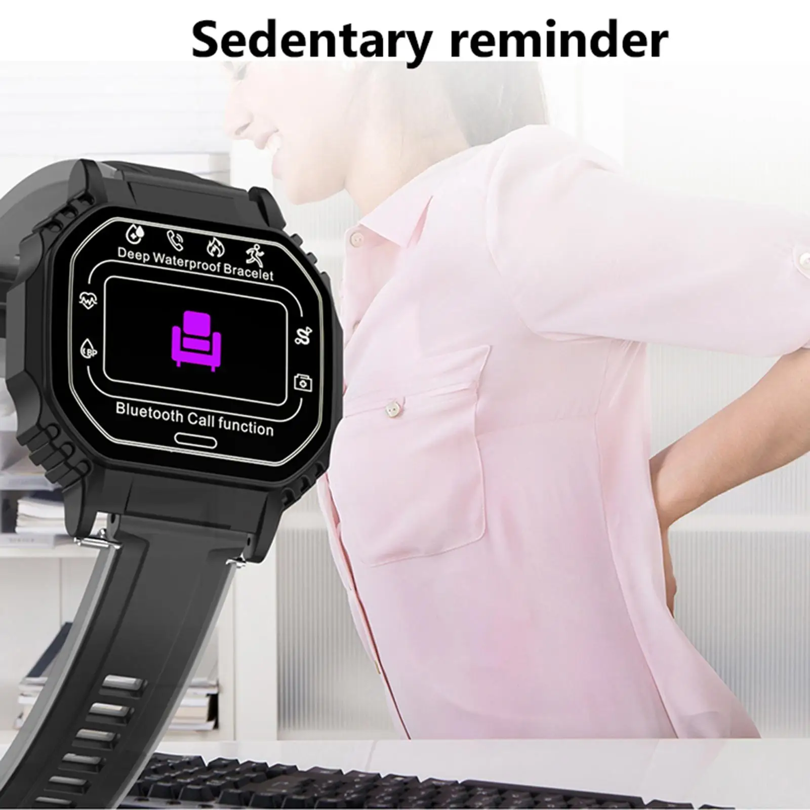 B2 Smart Watch Smartwatch Alarm Clock Sleep Monitor Fitness Tracker Bracelet Heart Rate Monitor Waterproof Sports Watch