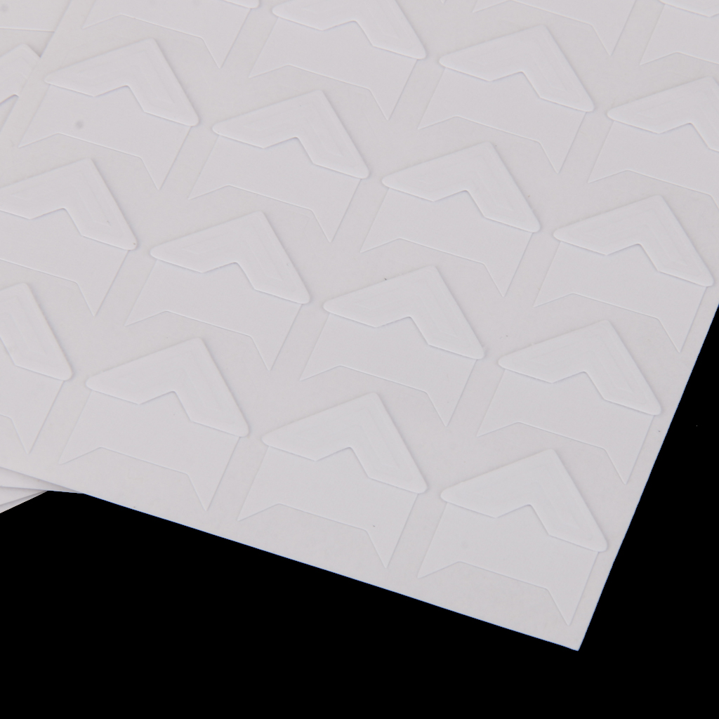 120x Vintage Corner Stickers Album Photo DIY Craft Scrapbook Kraft Picture White