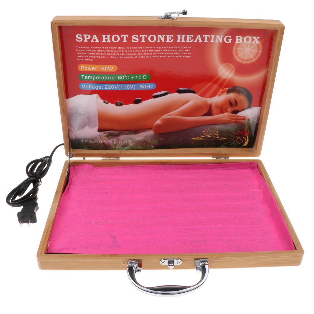 Electric Massage SPA Hot Stones Warmer Heater for Spa Rock Heating US Plug