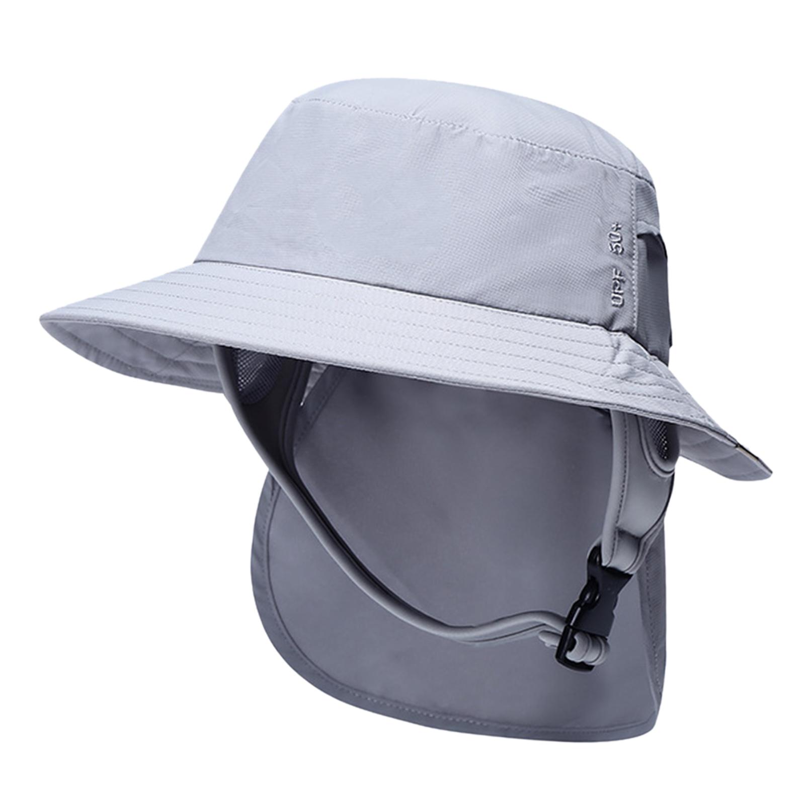 Lightweight Surf Bucket Hat Neck Flap Cover for Fishing Travel Water Sports