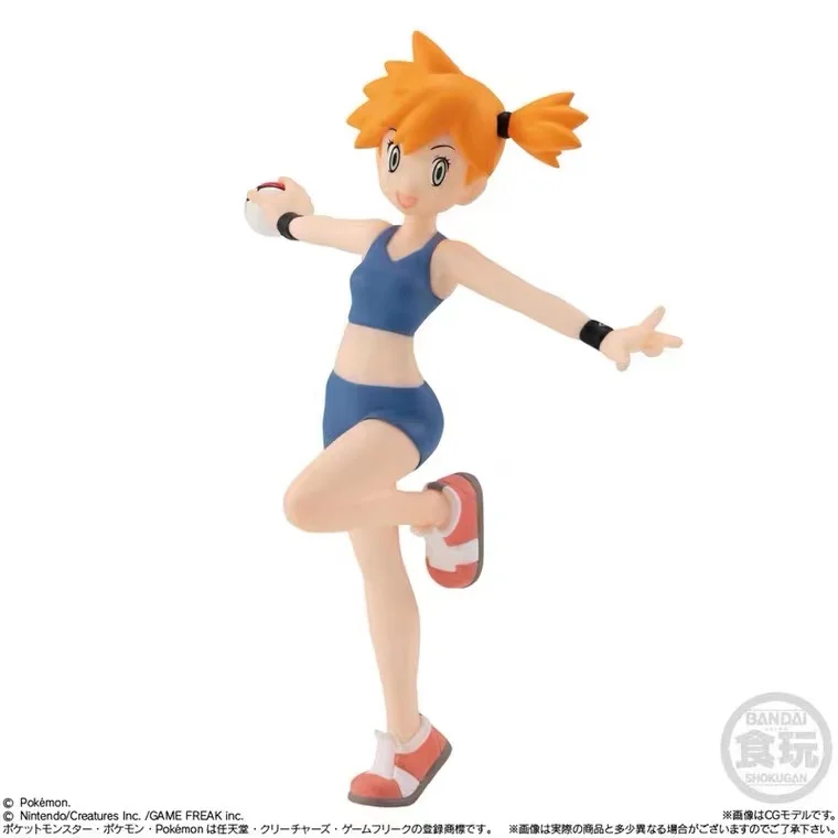 BANDAI SCALE WORLD Pokemon Kanto Region 3 Misty Slowpoke Anime Action Figures Collectible Model Kawaii for Kids Gifts Genuine