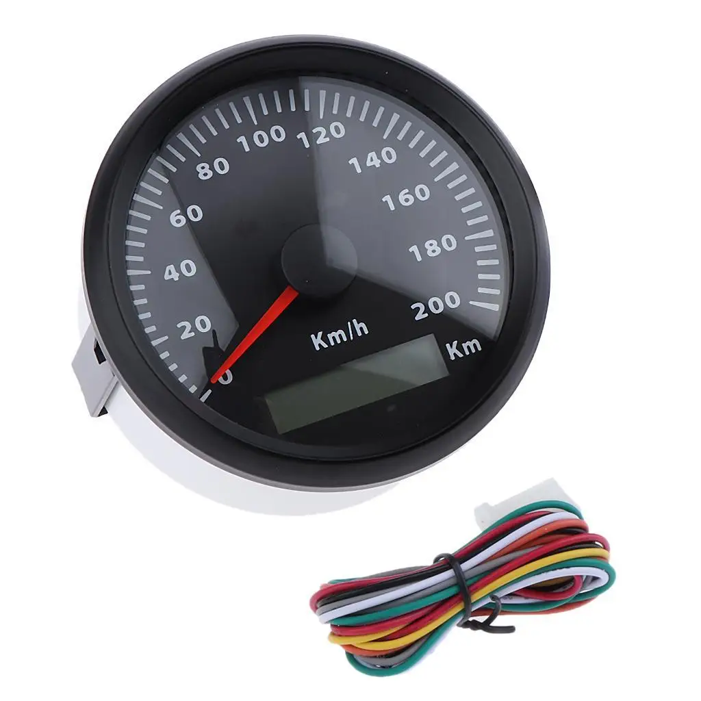 Motorcycle Speedometer Odometer With Indication 5mm 3-3/8`` #2