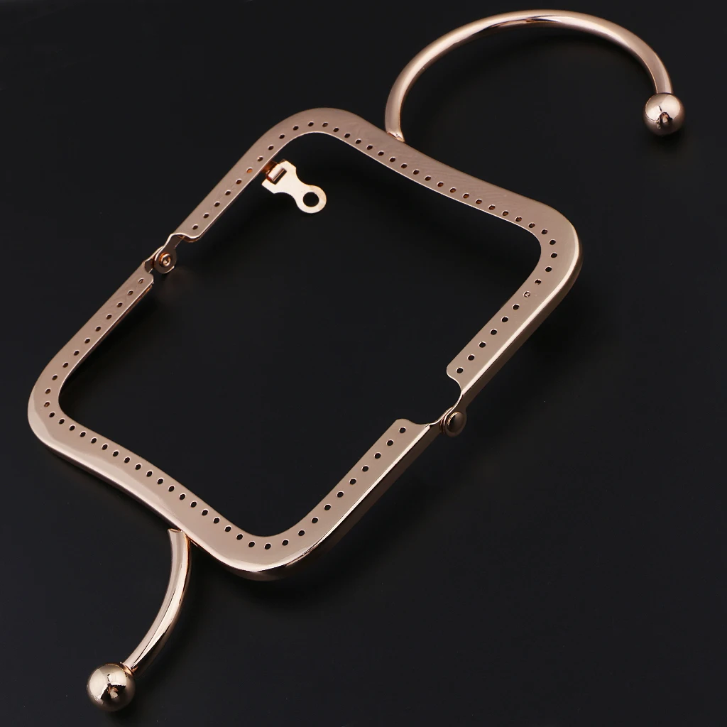 Metal Kiss Clasp Purse Frame Ring Handle Design for DIY Bag Accessory
