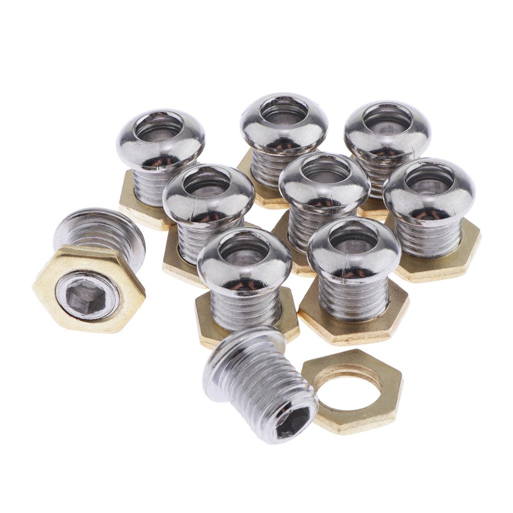 Description Picture 5 of item10 Pcs Chrome 1/2' Die Cast Drum Air Vent Part for Bass Tom Snare Drum Kit Percussion Musical Instruments Accessories