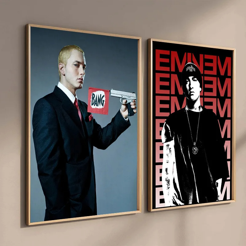 Hip Hop Rapper Singer Eminem Poster Canvas Painting Eminem Posters 8 Mile PosterHome Decor Bedroom Wall Art For Living Room