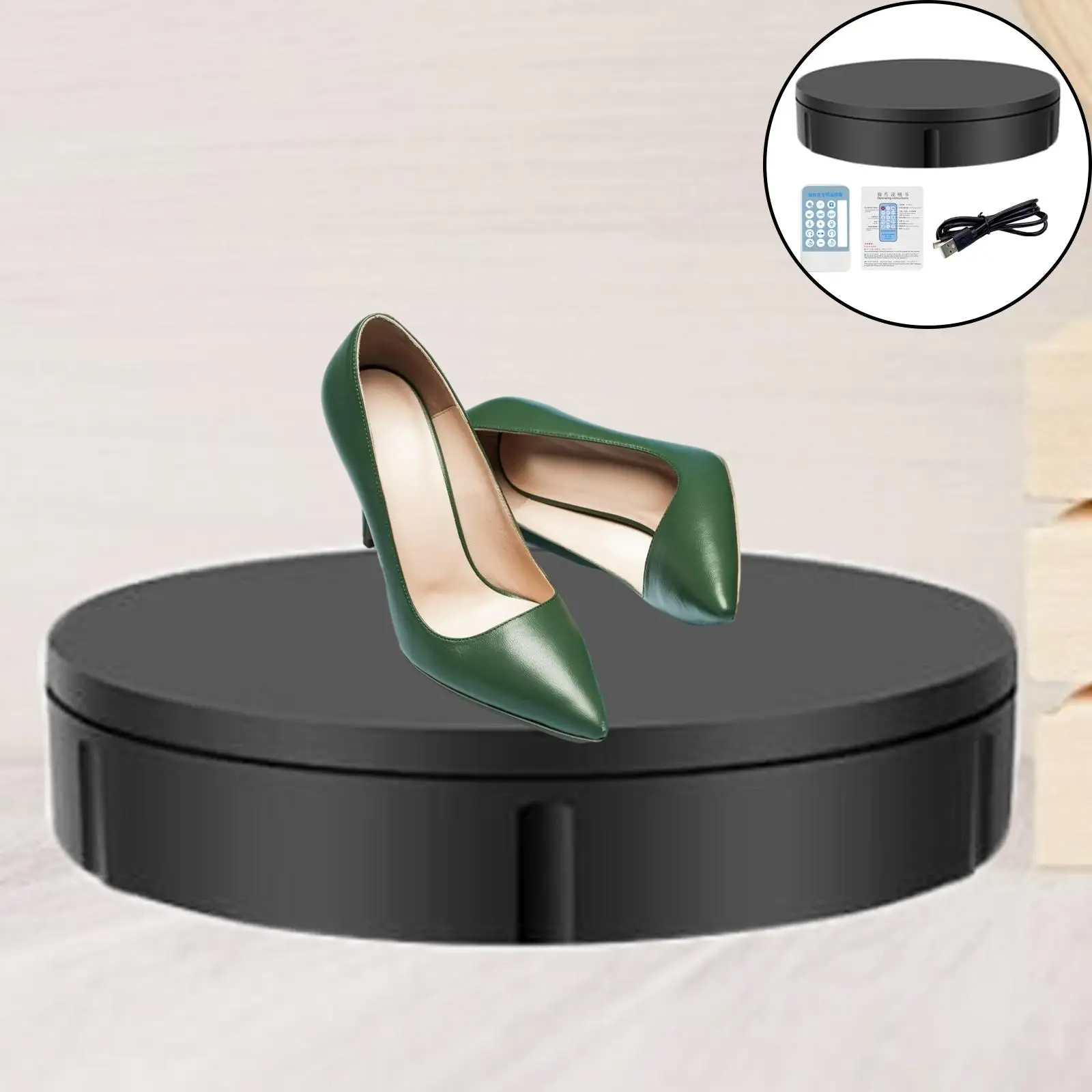 Rotating Display Stand,360 Degree Turntable Jewelry Holder for Shooting Jewelry Cake Shop Display