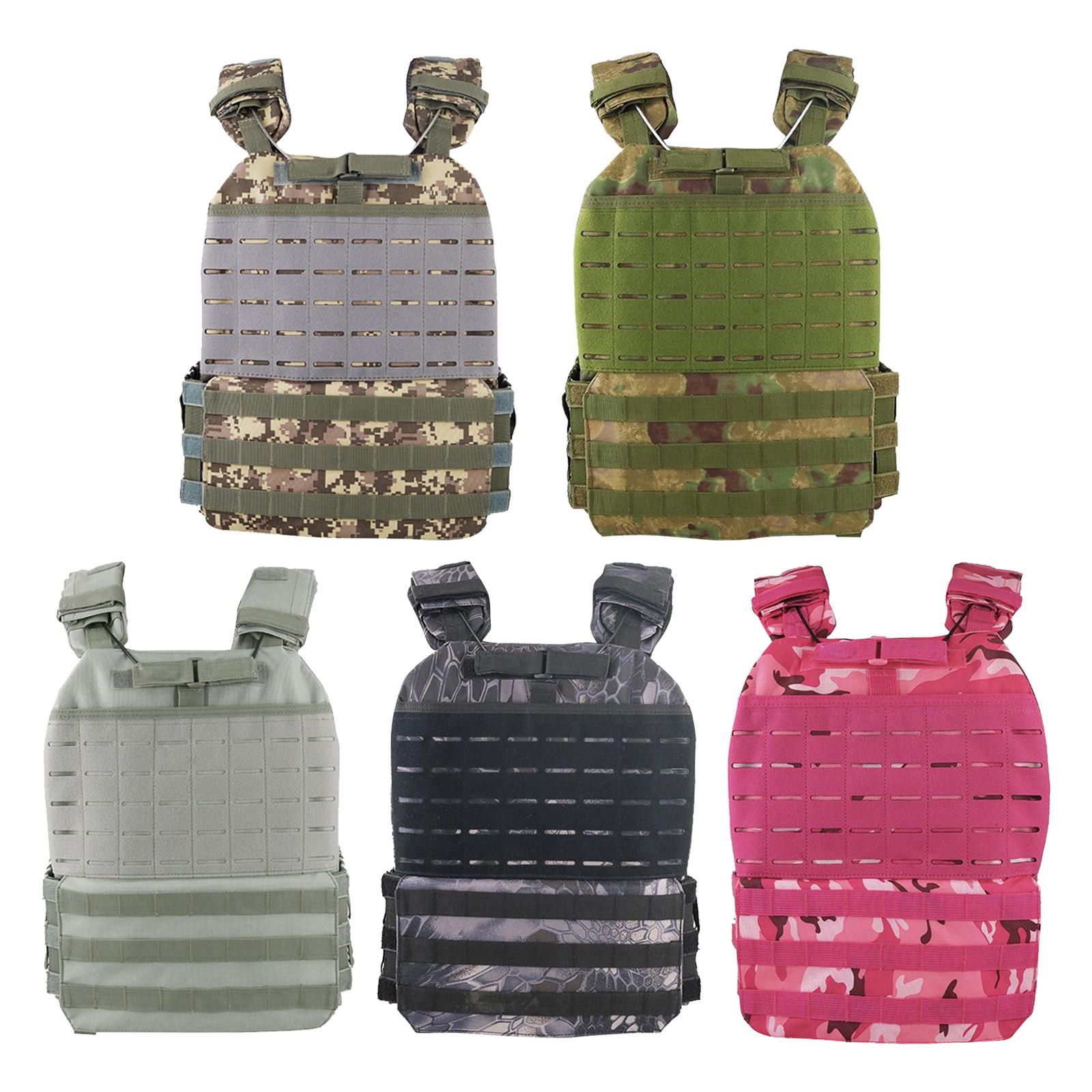 Tactical Military Assault Vest Weight-Bearing Vest for Army Combat Game Jungle