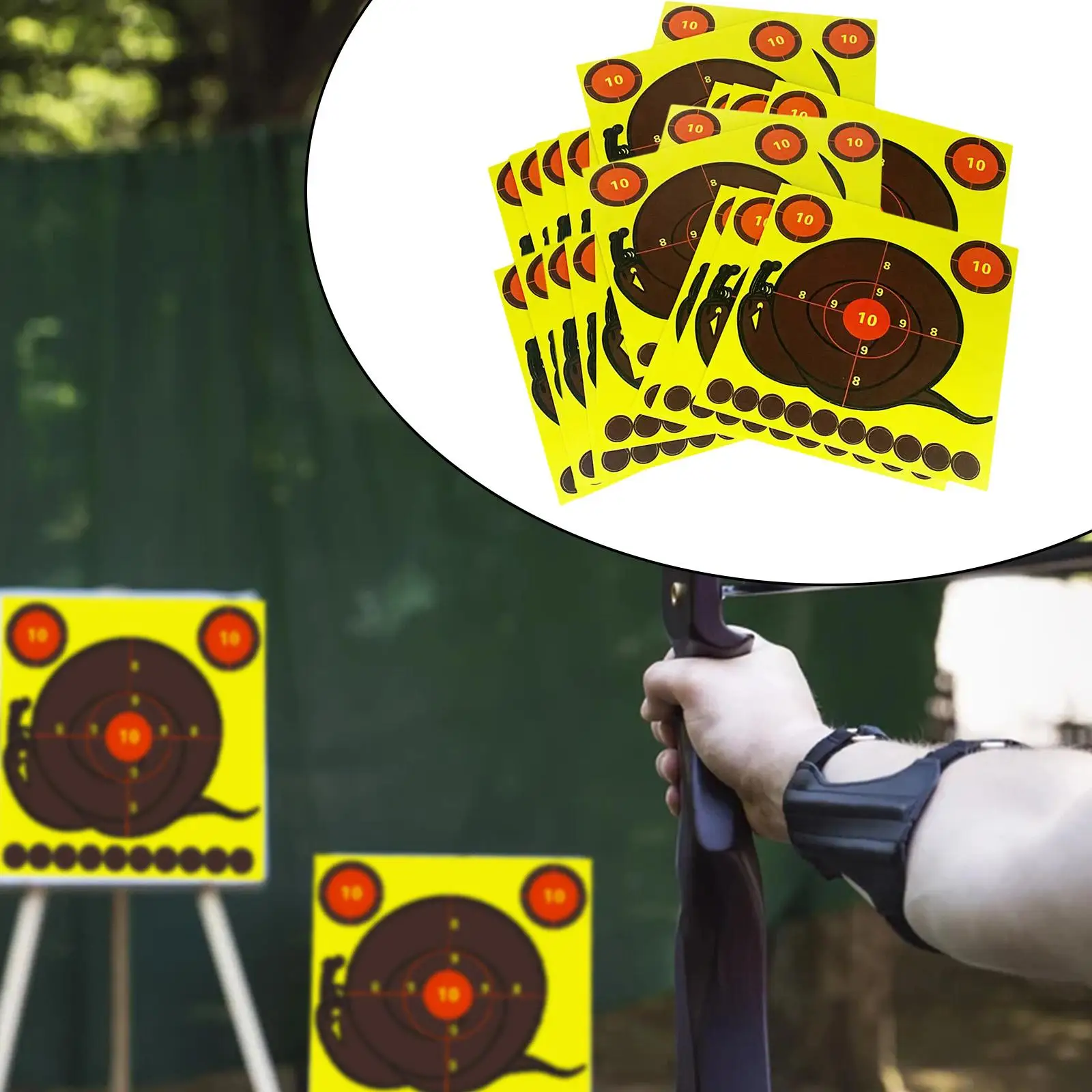Paper Reactive Splatter Shooting Target 8