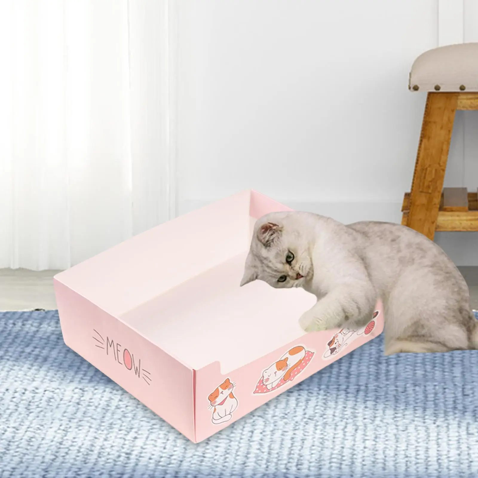 Disposable Cat Litter Box Kitten Travel Toilet Foldable Pet Sand Box High Sided