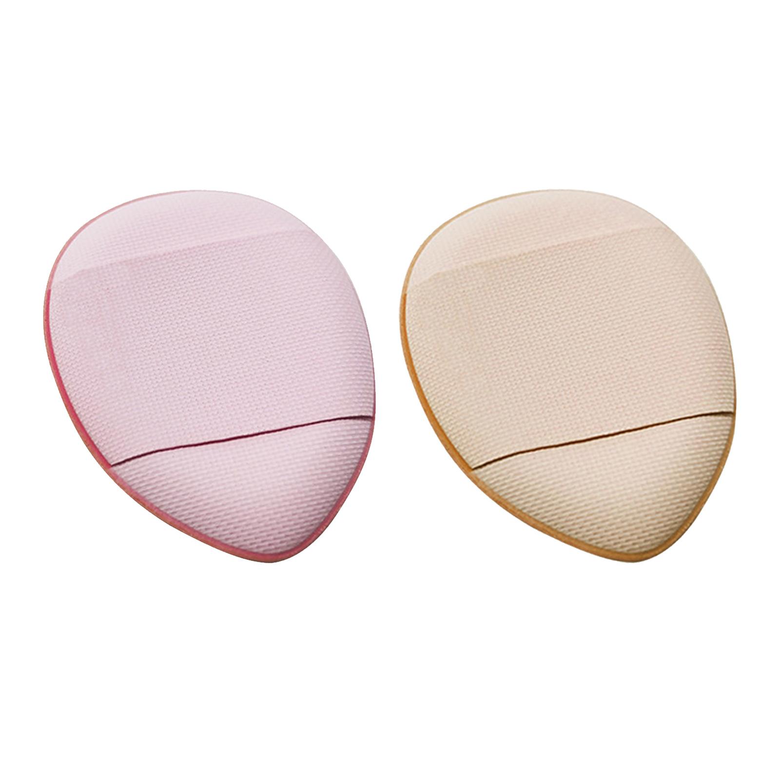 12Pcs Fingertip Water Drop Shape  PUFF Blending Wet Dry Dual Use with Strap Cosmetic Puff for Foundation Loose 