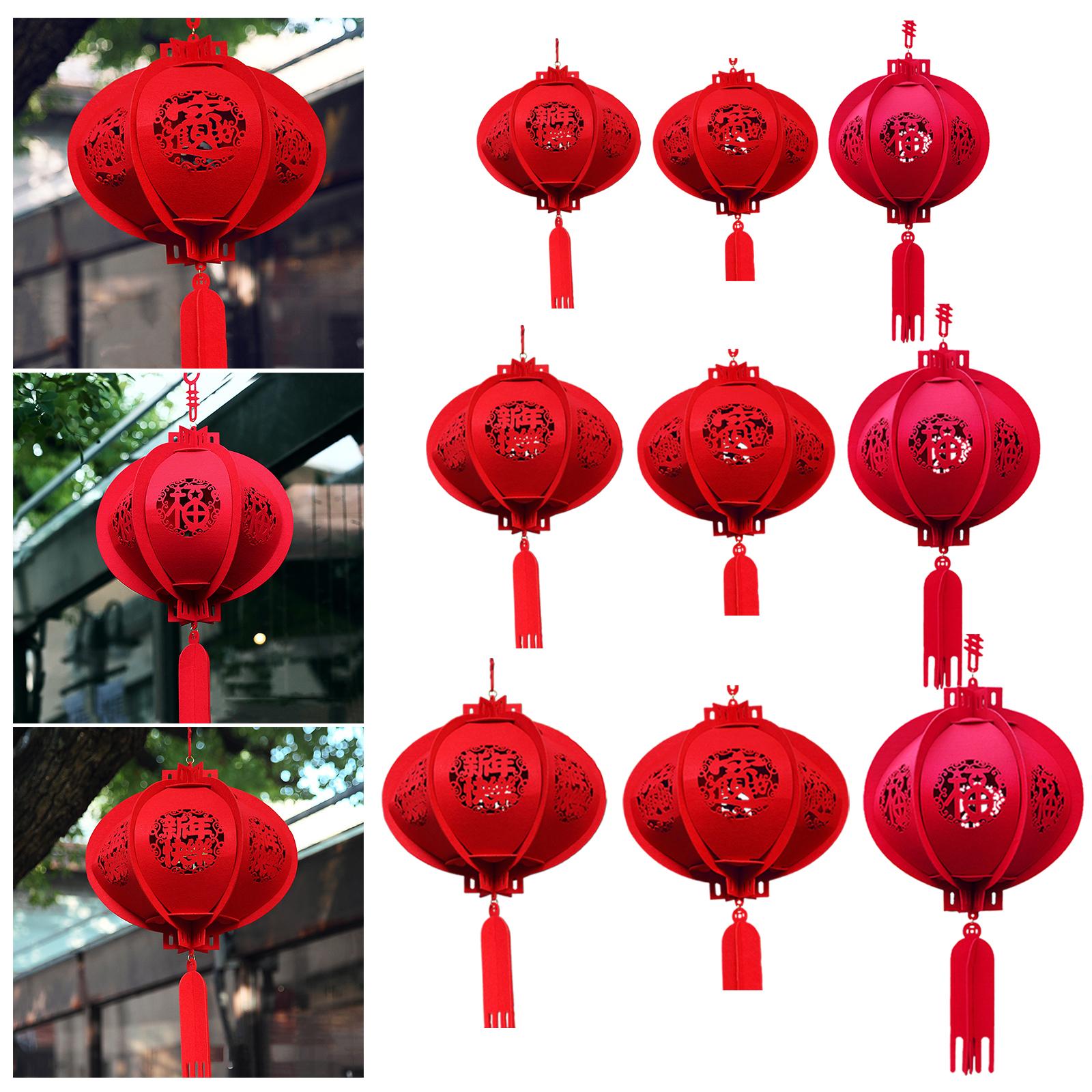 Chinese Festival Celebration Lantern Chinese Lucky Red Fu Lantern
