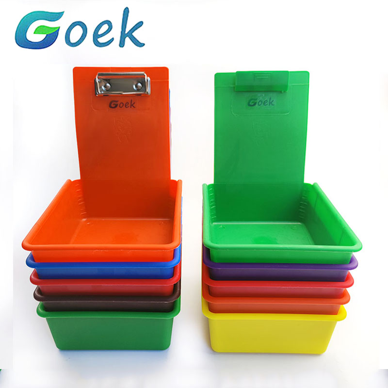 Best of 5pcs Dental Lab Storage Box Colourful PP Plastic Work Tray Pans Durable Case With Clip Holder Dentistry Tool Material Reviews & Tips