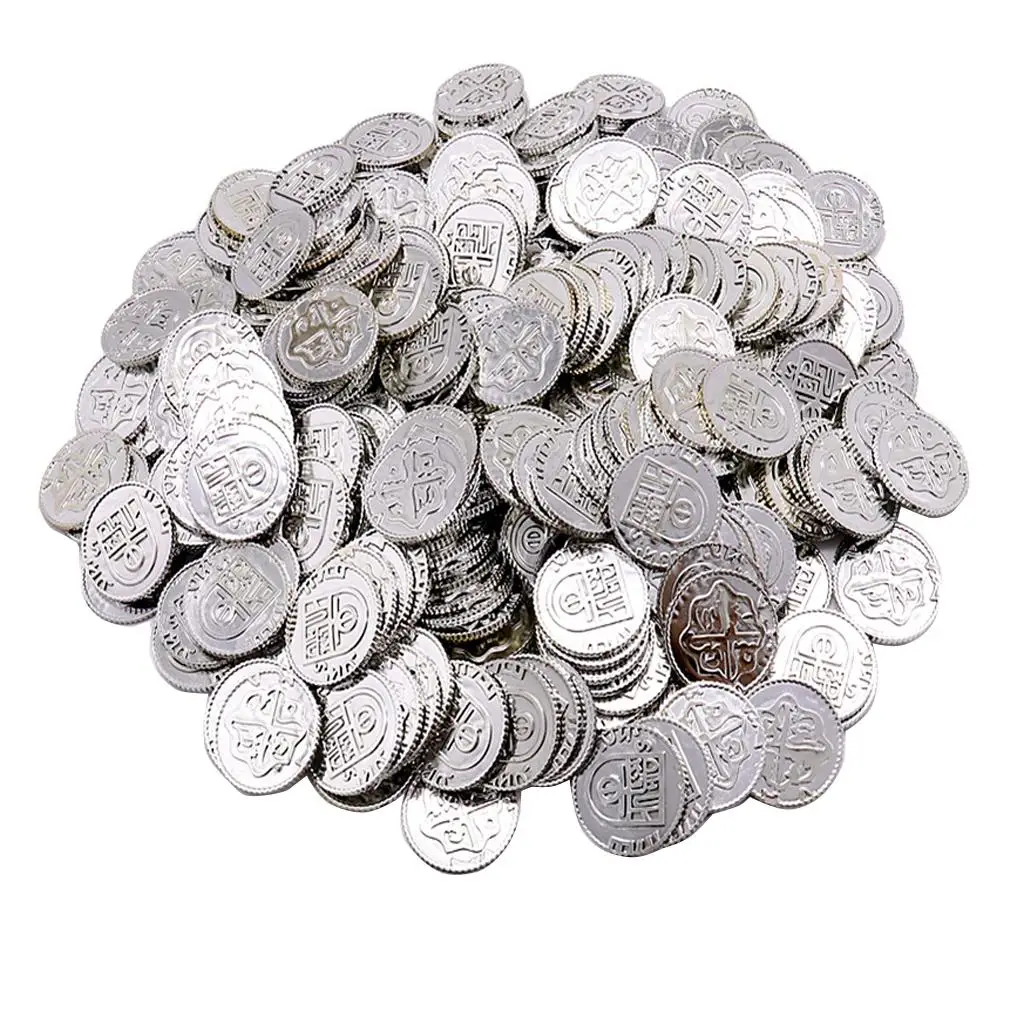 100 Pcs Pirate Treasure Coins Loot Party Fillers Kids Toys