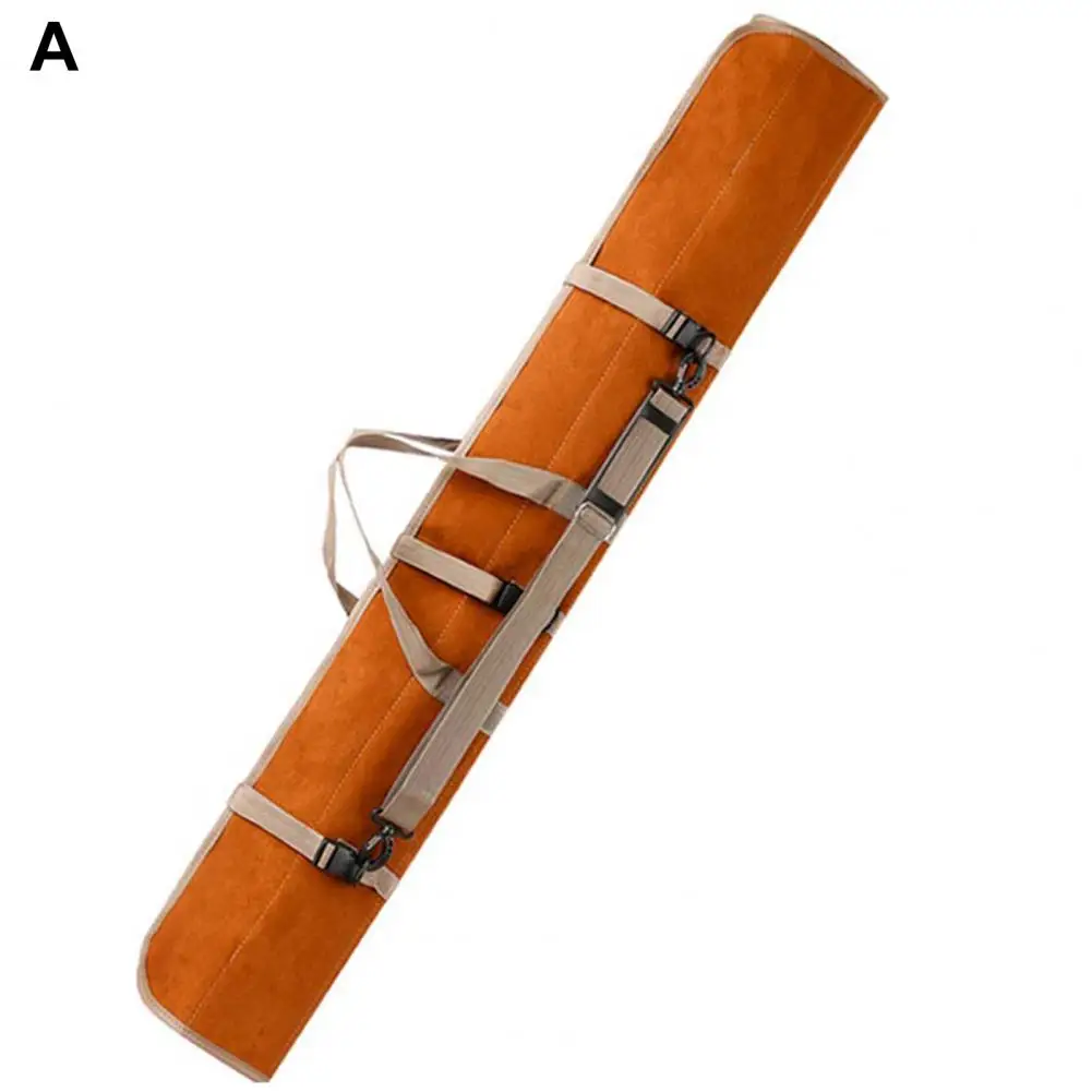 Сумка-переноска для удочки из искусственной замши, портативная Водонепроницаемая вместительная сумка для удочки, чехол-органайзер с тремя ремнями для удочки