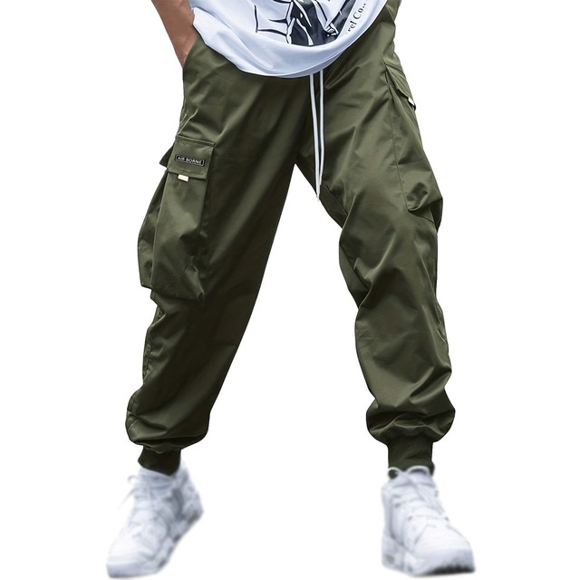 Men's Casual Sports Jogging Cargo Pants Pockets Streetwear Hip-Hop - Image 7