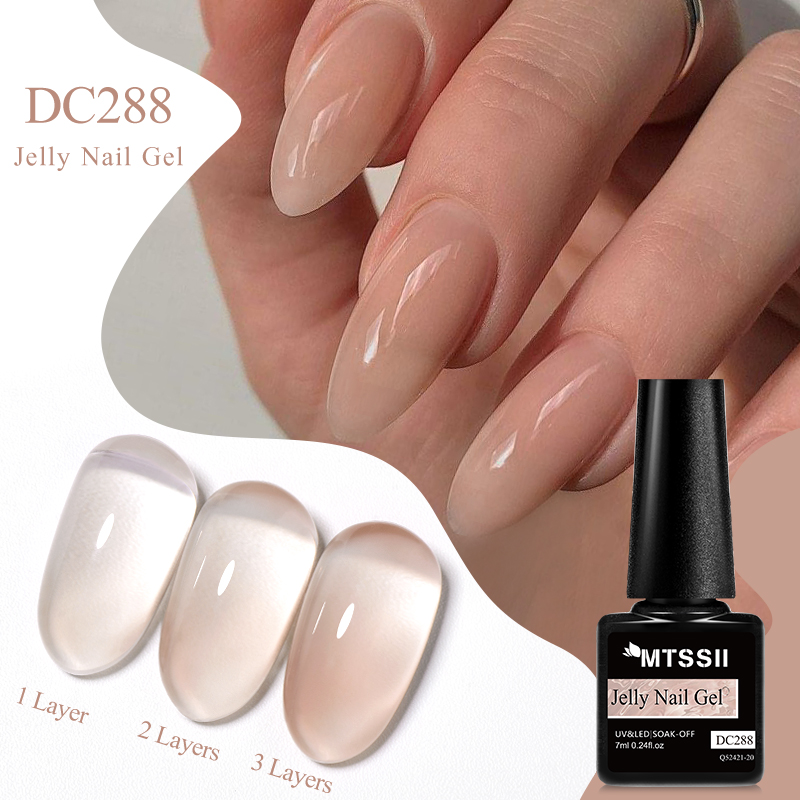 Best of Mtssii 7ML Jelly Brown Nail Gel Polish Transparent Summer Nude Milky Pink Semi Permanent Soak Off Nail Art Manicure DIY Varnish Reviews & Tips