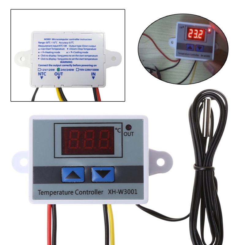 Title 5, Einstellbarer Thermostat, digitaler Temperaturr...