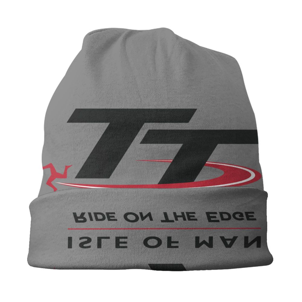 Benutzerdefinierte Isle Of Man TT Skullies Beanies Caps Cool Winter Warm Frauen Männer Stricken Hut Unisex Erwachsene Motorrad Motorhaube Hüte – Detail 3