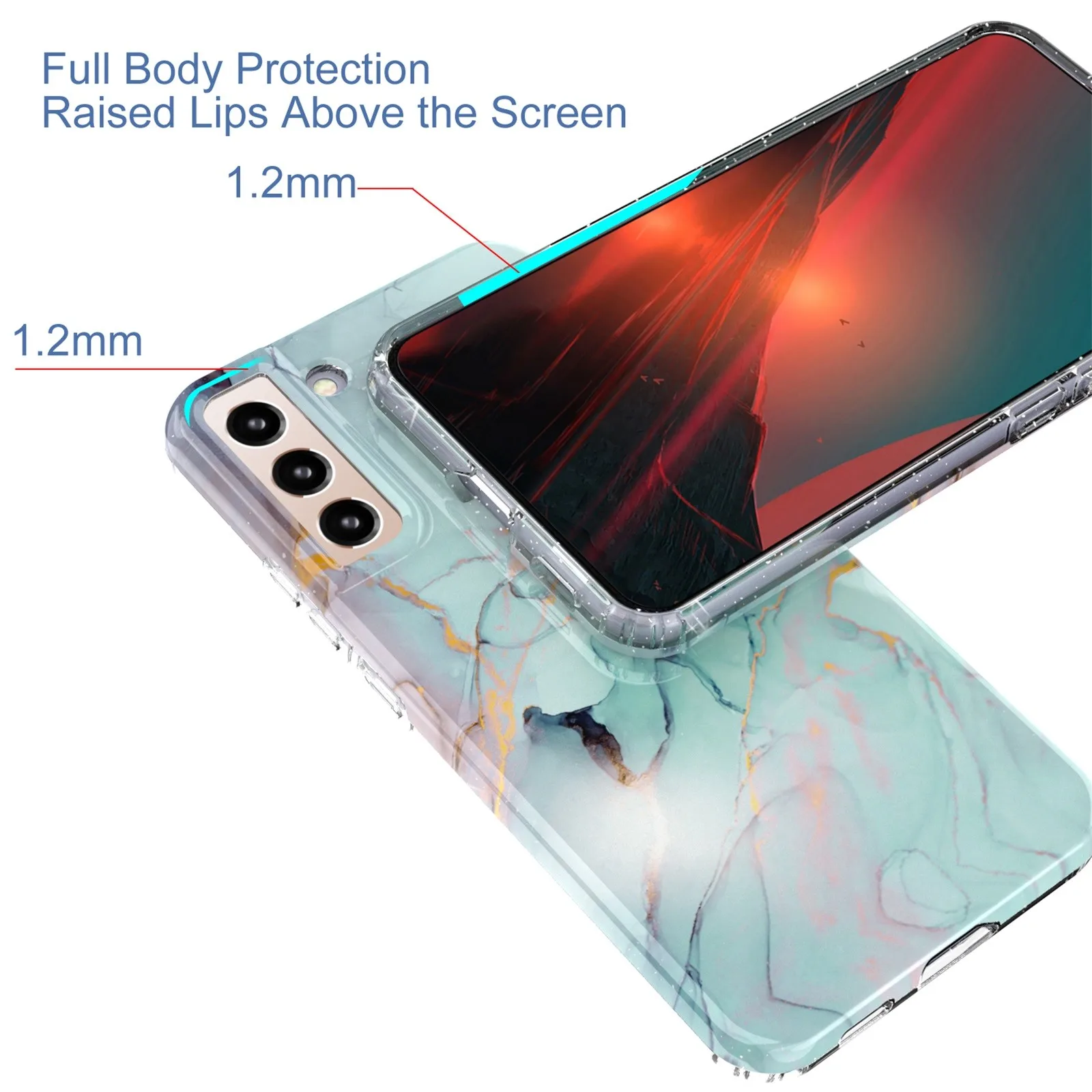 Chống Sốc Tpu Mỏng Đá Cẩm Thạch Thiết Kế Ốp Lưng Dành Cho Samsung Galaxy Samsung Galaxy S22 S22 + S22 Cực Mềm Tpu Dẻo Lưng Điện Thoại ốp Điện Thoại cute samsung cases