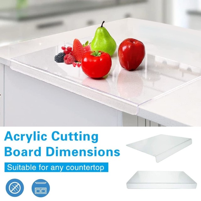 Acrylic Cutting Boards For Kitchen Counter, Clear Cutting Board